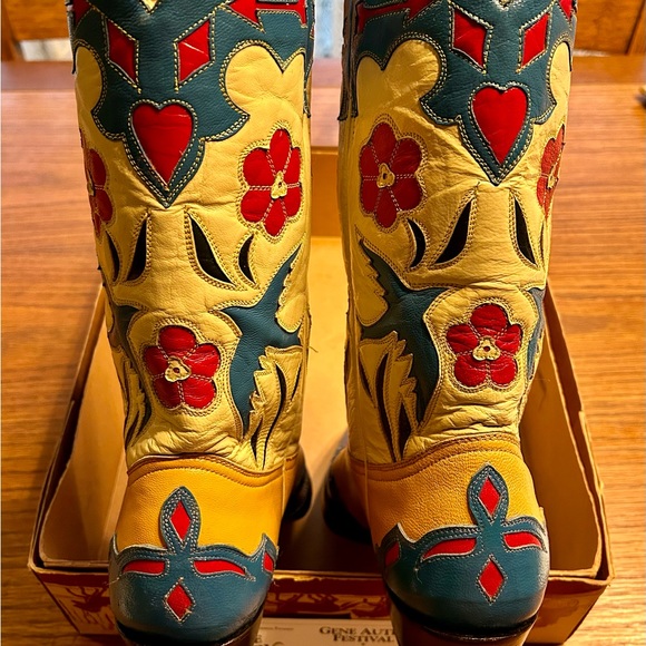 Bluebird Cowboy Boots Montana New Old Stock Gene Autry Centennial Women 7.5 - Picture 6 of 13